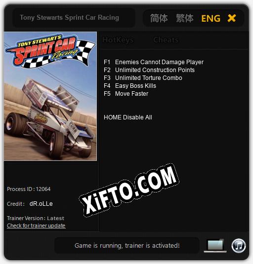 Tony Stewarts Sprint Car Racing: ТРЕЙНЕР И ЧИТЫ (V1.0.2)