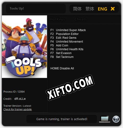 Tools Up!: ТРЕЙНЕР И ЧИТЫ (V1.0.26)