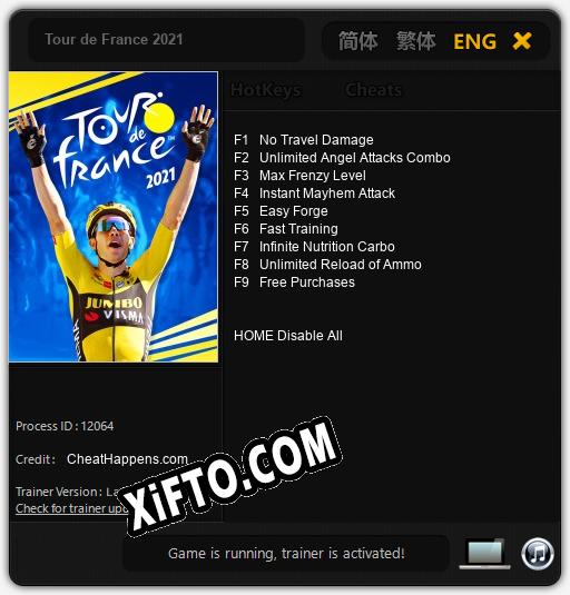 Трейнер для Tour de France 2021 [v1.0.2]