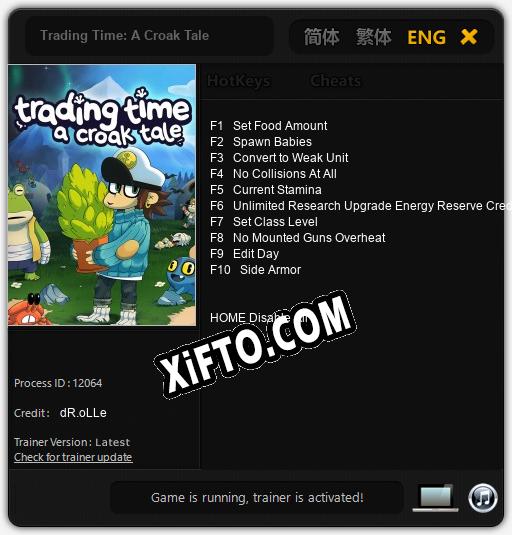 Trading Time: A Croak Tale: ТРЕЙНЕР И ЧИТЫ (V1.0.28)