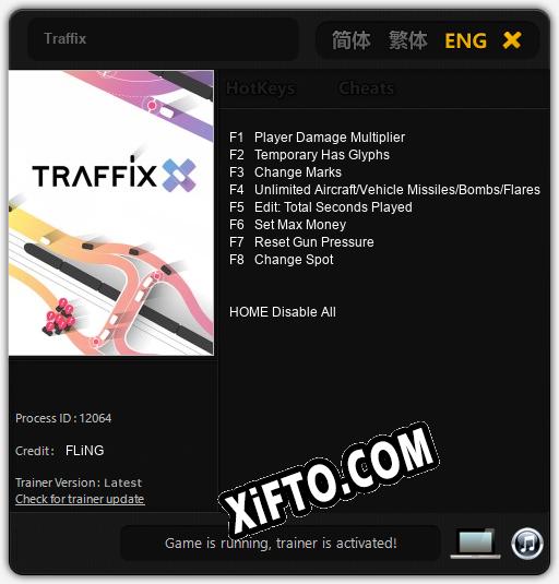 Traffix: Трейнер +8 [v1.6]