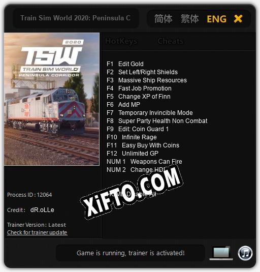 Train Sim World 2020: Peninsula Corridor: Трейнер +14 [v1.1]