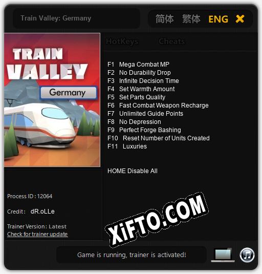 Train Valley: Germany: Трейнер +11 [v1.6]