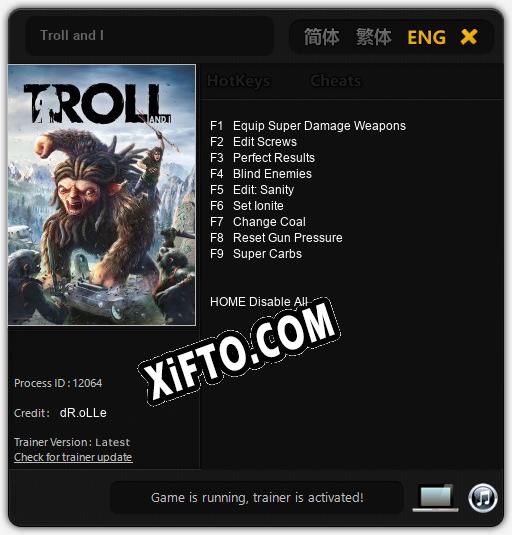 Трейнер для Troll and I [v1.0.9]