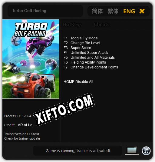 Turbo Golf Racing: Трейнер +7 [v1.4]