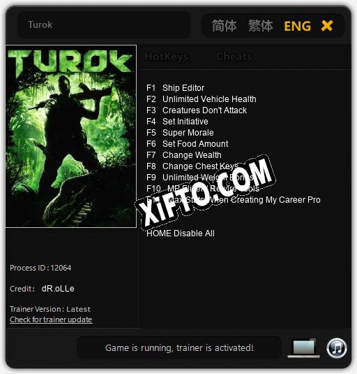 Turok: Читы, Трейнер +11 [dR.oLLe]