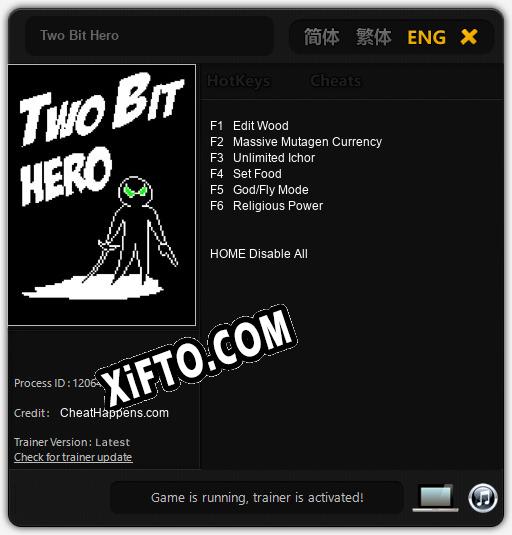 Two Bit Hero: Трейнер +6 [v1.1]