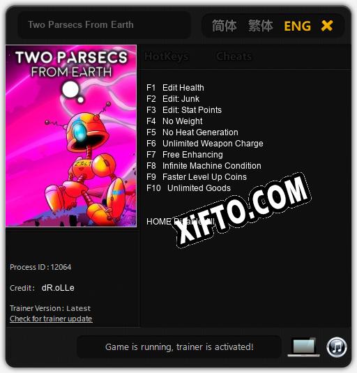 Трейнер для Two Parsecs From Earth [v1.0.6]