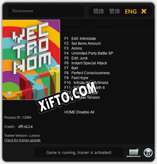 Vectronom: ТРЕЙНЕР И ЧИТЫ (V1.0.36)