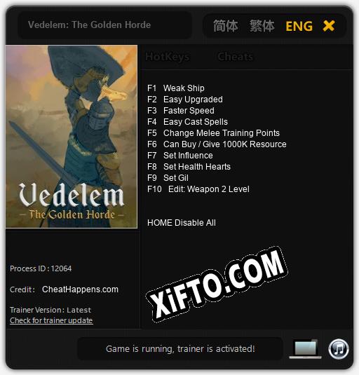 Vedelem: The Golden Horde: Читы, Трейнер +10 [CheatHappens.com]