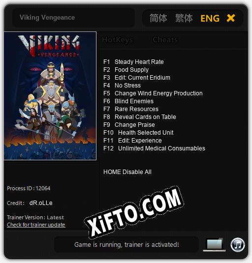 Viking Vengeance: Трейнер +12 [v1.9]