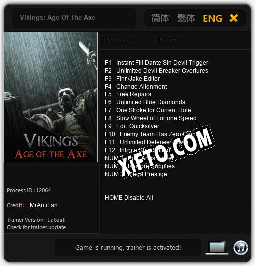 Vikings: Age Of The Axe: ТРЕЙНЕР И ЧИТЫ (V1.0.89)