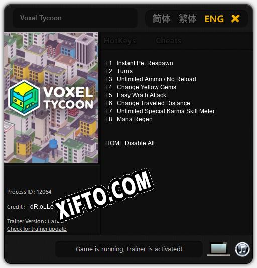 Voxel Tycoon: Читы, Трейнер +8 [dR.oLLe]