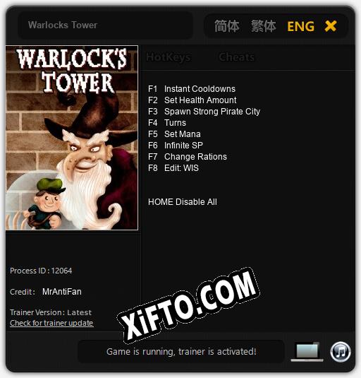 Warlocks Tower: Читы, Трейнер +8 [MrAntiFan]