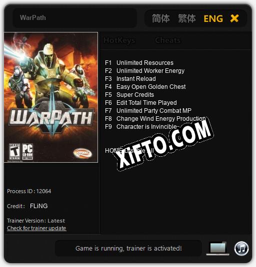 WarPath: ТРЕЙНЕР И ЧИТЫ (V1.0.22)