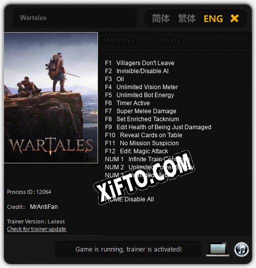 Wartales: Трейнер +15 [v1.8]