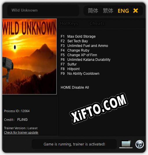Трейнер для Wild Unknown [v1.0.7]