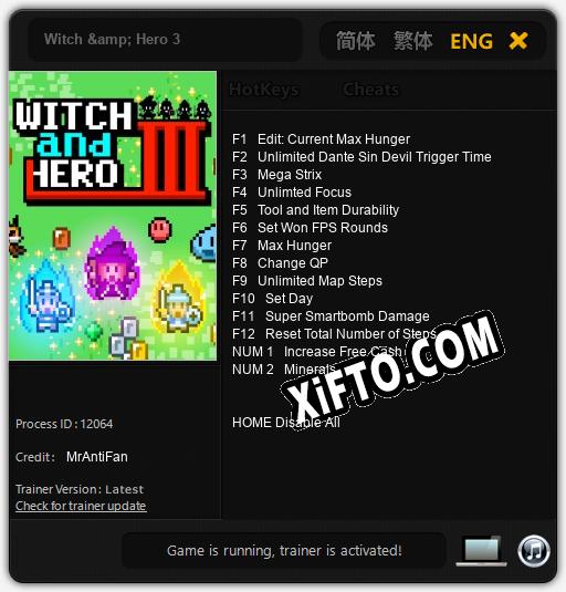 Трейнер для Witch & Hero 3 [v1.0.9]