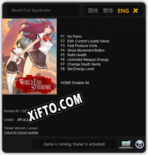 World End Syndrome: Трейнер +8 [v1.6]