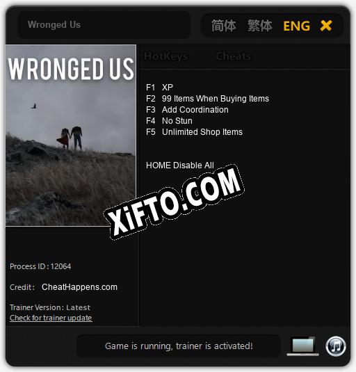 Wronged Us: Трейнер +5 [v1.7]