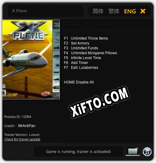 X-Plane: ТРЕЙНЕР И ЧИТЫ (V1.0.92)